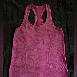 Lululemon Vintage pink tie dye swiftly tank